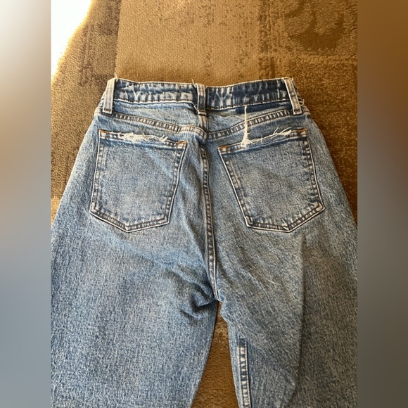 Abercrombie & Fitch The Mom High Rise curve love Jean size 25/0 regular length - Picture 6 of 8
